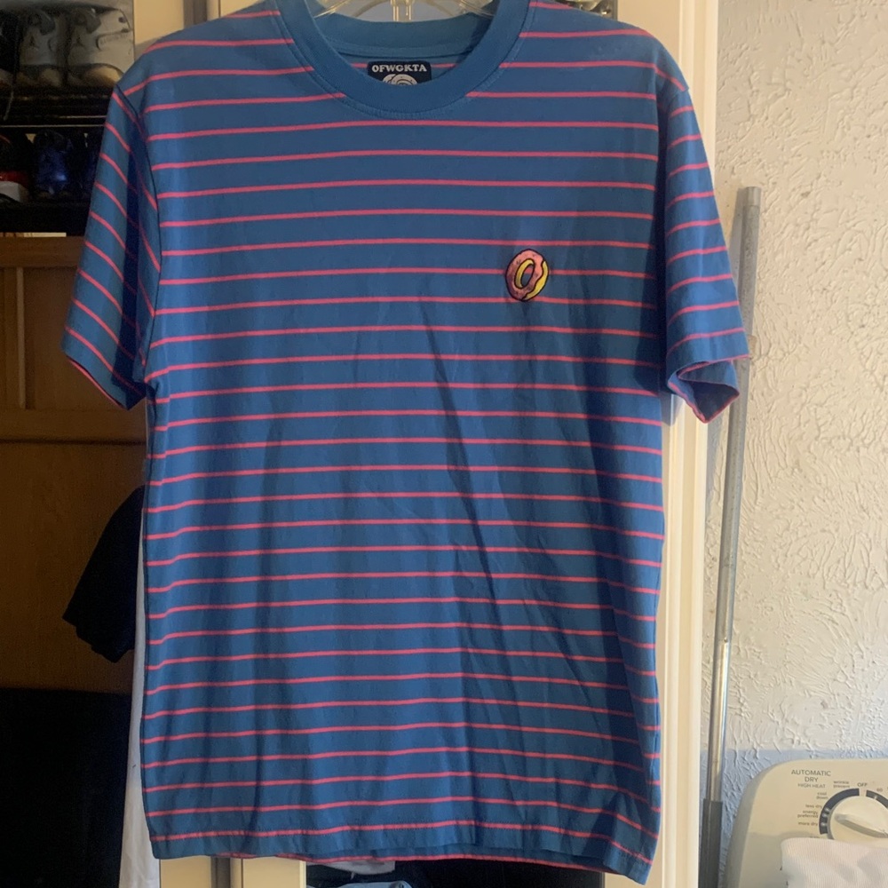 Odd future Blue Striped Men's donut Shirt